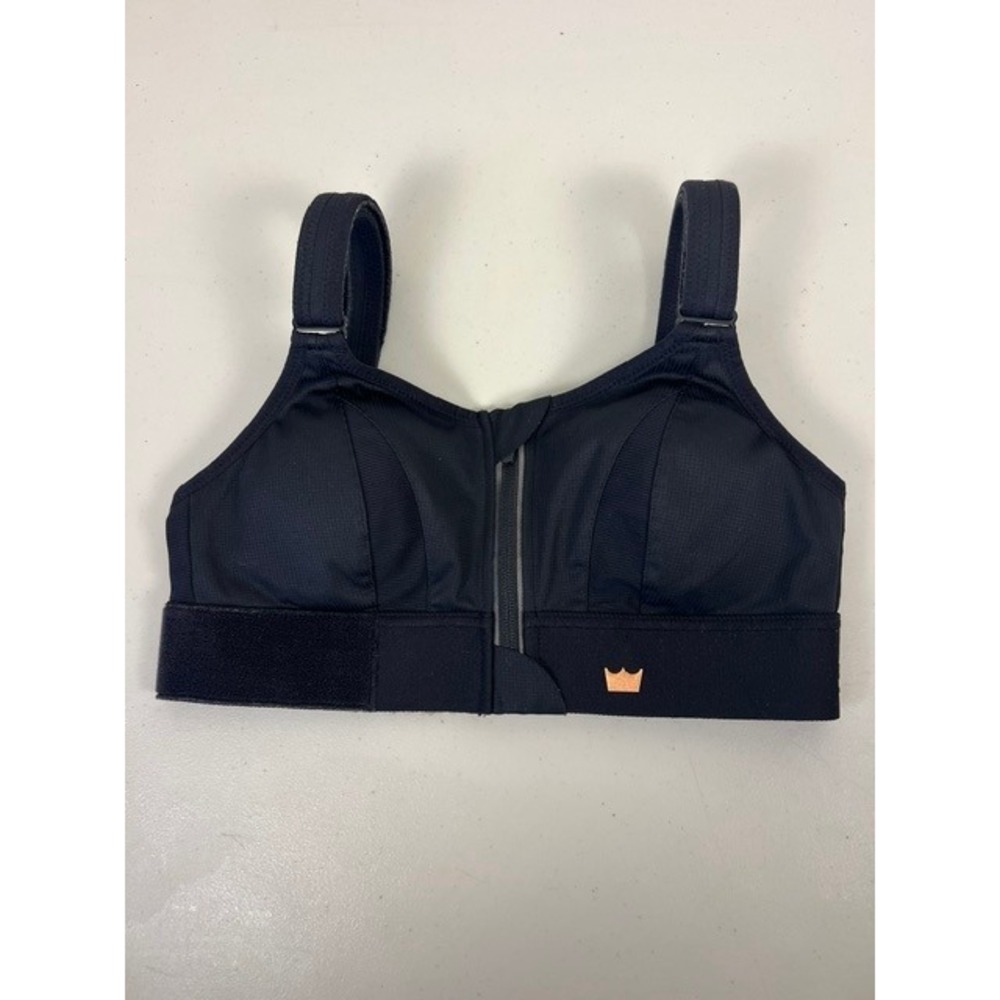 Shefit Ultimate Sports Bra Black High Impact Front Zip Small 110002
